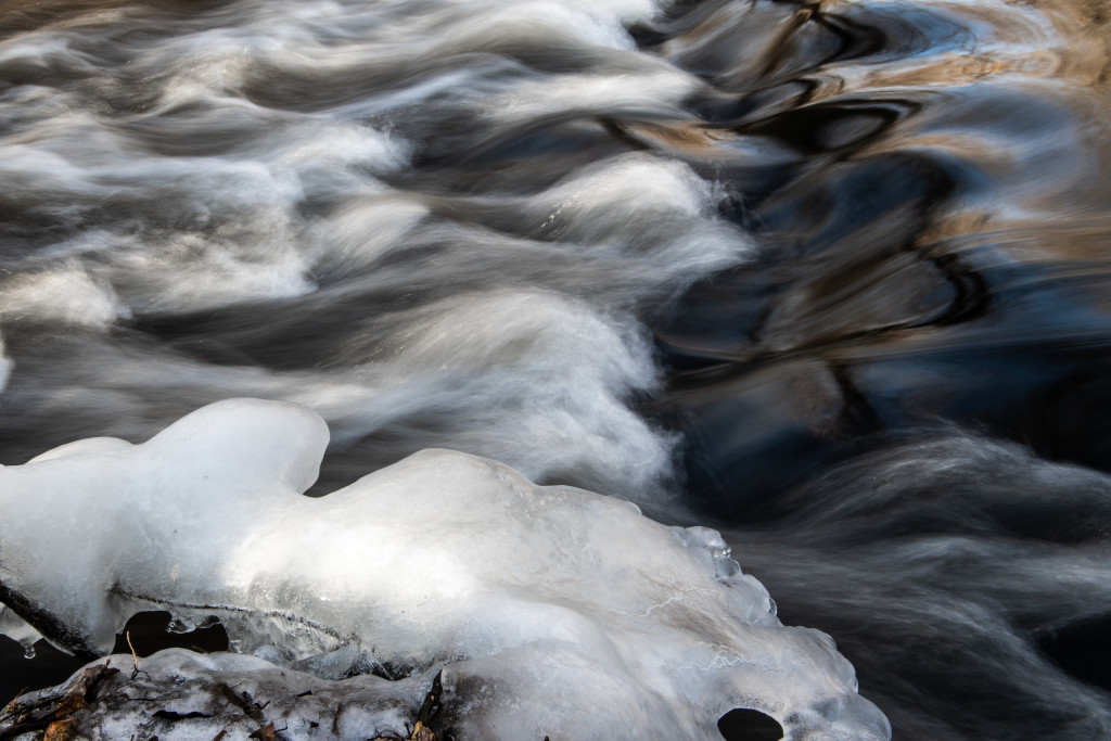 Mellow times walking along Bark River, Hartland